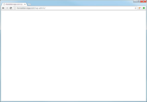 Pagina en Blanco en WordPress