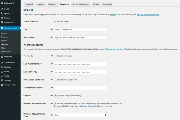 WooCommerce Stripe: Solución de Pago en Tiendas Online